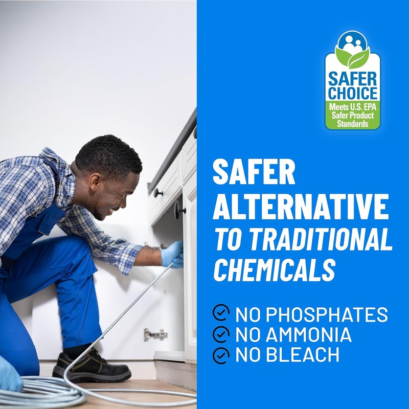 CLR PRO Commercial Drain Maintainer and Grease Trap Treatment, Preventative Maintenance Bio Enzyme Formula, Reduces Odor and Breaks Down Grease, 1 Gallon Bottle - Image 3